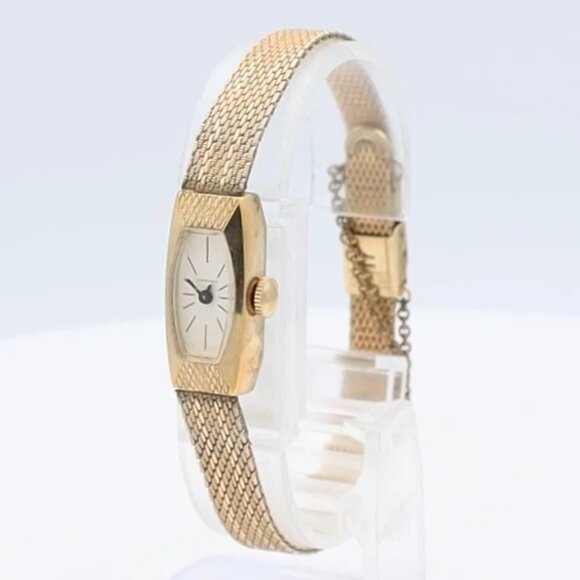 Vintage Longines 8005-510 White Dial Ladies Mechanical Wristwatch